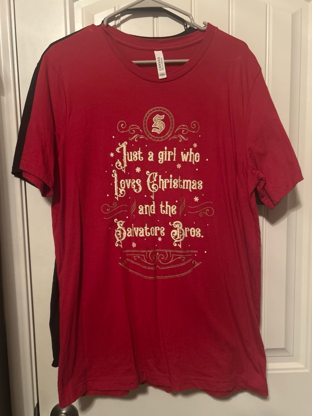 Red Christmas The Vampire Diaries Salvatore Shirt